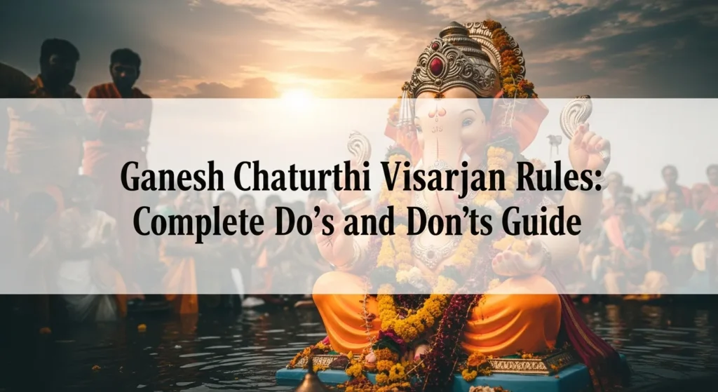 Ganesh Chaturthi Visarjan Rules Complete Do's and Don'ts Guide 14 Ganesh Chaturthi Visarjan Rules