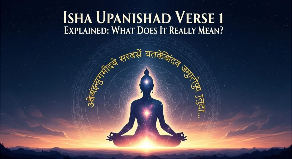 Isha Upanishad Verse 1 Explained What Does It Really Mean? 18 Isha Upanishad Verse