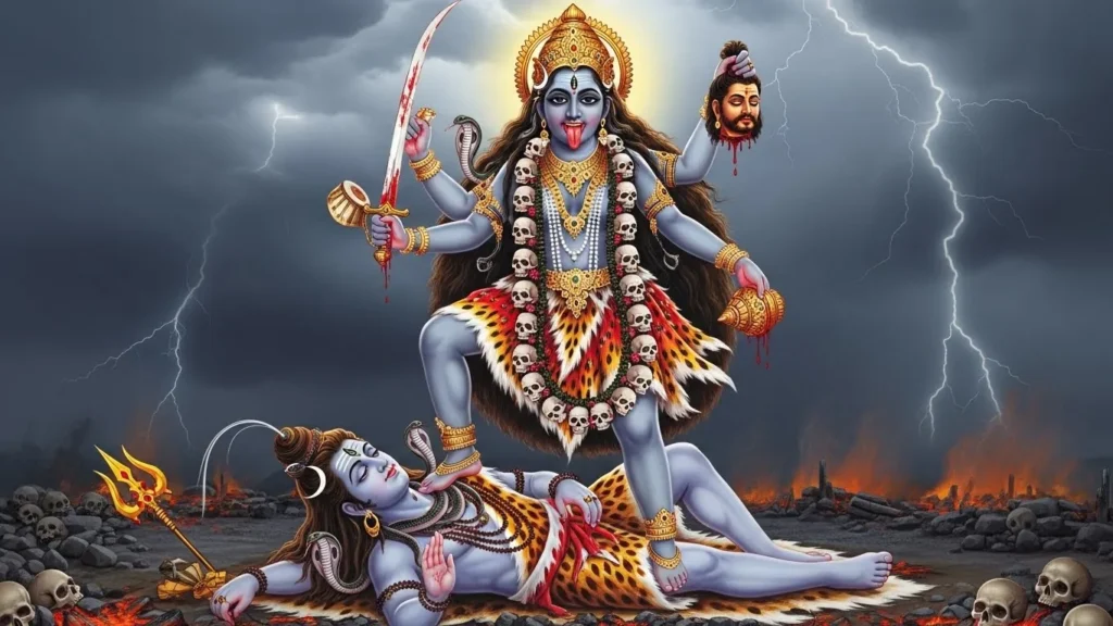 Why Does Kali Stand on Shiva